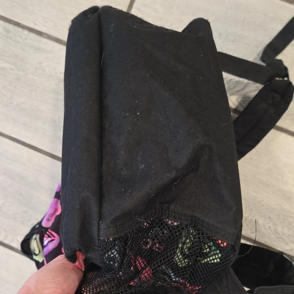 Roxy‎ Kids' Black and Pink Patterned Backpack